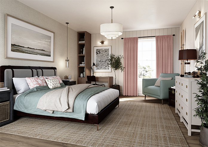 Delicate Chevron, Rayon - Made to Measure Curtains - Image 7